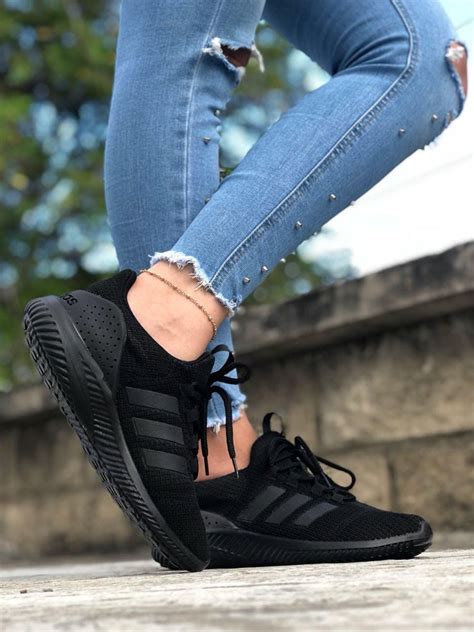 tenis negros adidas para mujer|Tenis negros de mujer .